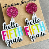 Teacher Earrings Colorful Simple Earrings For School – Gifts for Kids — 15