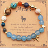 Twelve Constellations Bracelets Natural Stone Beaded – Practical Gifts — 1