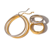 Titanium Steel Single-layer Elastic Snake Chain – Jewelry Gift Ideas — 5