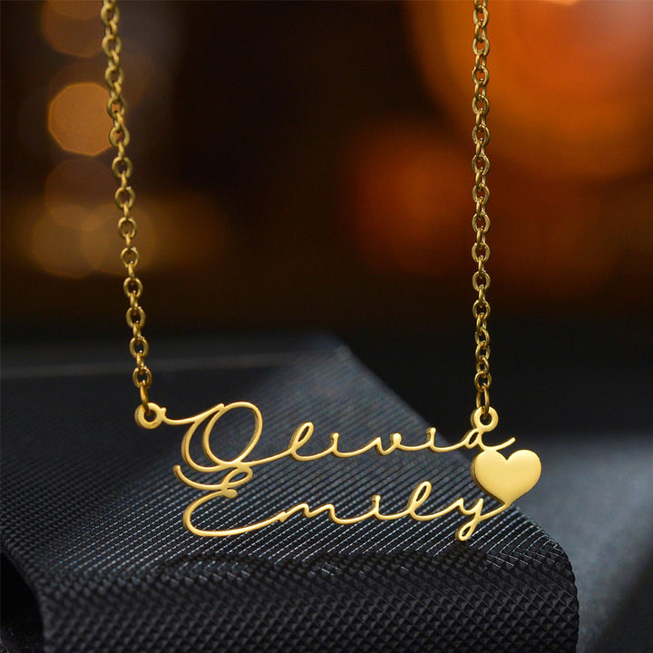 Stainless Steel English Double-layer Pendant – Jewelry Gift Ideas — 1
