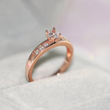 Fashion Women's Gold Plated Zircon Ring – Stylish Gifts — 7
