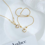 Women's Simple Fashion Shell Peach Heart Necklace – Jewelry Gift Ideas — 7