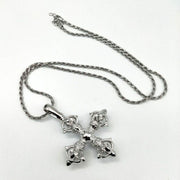 925 Silver Cross Vajra Pestle Five Pendant Men's – Jewelry Gift Ideas — 8