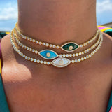 European And American Devil's Eye Necklace Zircon – Jewelry Gift Ideas — 3