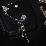 Butterfly Tassel Ear Clip Long Female Non-piercing – Gifts for Her — 12