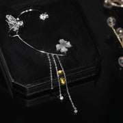 Butterfly Tassel Ear Clip Long Female Non-piercing – Gifts for Her — 12