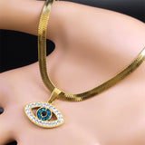 Blue Eye Necklace Turkish Alloy Necklace – Jewelry Gift Ideas — 4