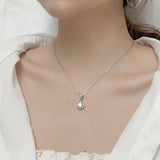 925 Sterling Silver Moissanite Necklace Ladies – Jewelry Gift Ideas — 3