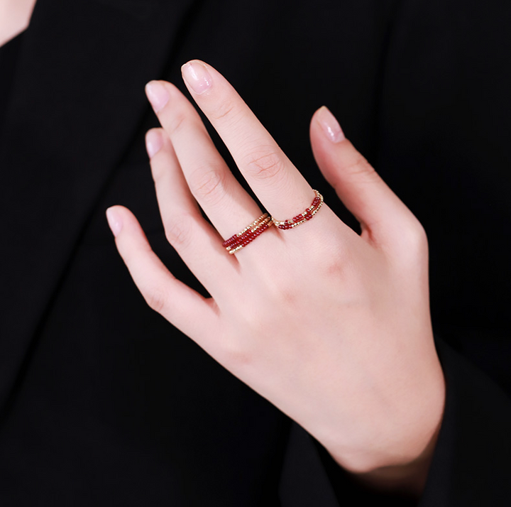 Pigeon Blood Ruby Ring Female 18K Gold Treasure – Gifts for Her — 1