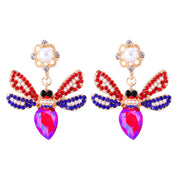 Bee Ear Studs Colorful Insect Earrings Fashion – Stylish Gifts — 8