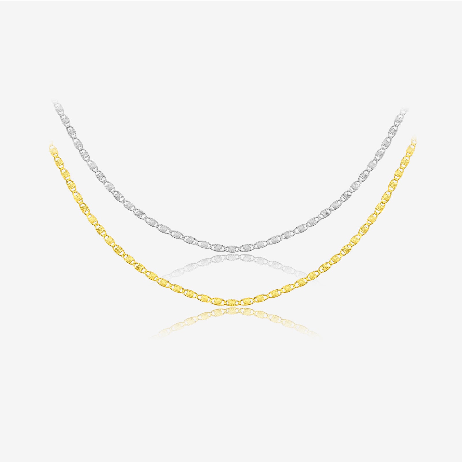 S925 Honeysuckle Style Popular Flat Mesh Chain – Jewelry Gift Ideas — 1