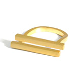 Design N Ring Frosty Wind Geometric Double Layer – Gifts for Her — 5