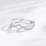 Sterling Silver Double-layer Geometric V-shaped – Small Gift Ideas — 2