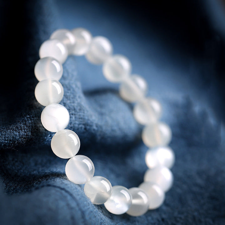 Natural Moonstone Bracelet Women's White Crystal – Jewelry Gift Ideas — 1