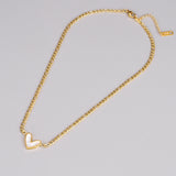 Faceted Heart Necklace Clavicle Chain Fashion – Jewelry Gift Ideas — 1