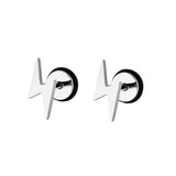 Stainless Steel Round Cake Earrings Black – Gift Ideas — 2