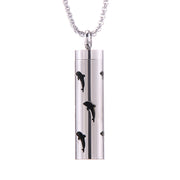 Cylinder Aromatherapy Pendant Titanium Steel – Jewelry Gift Ideas — 3