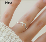 Mountain-shaped Copper Creative Custom Ladies Ring – Birthday Gifts — 13