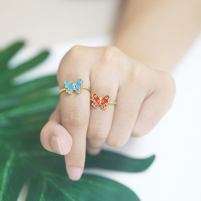 Oil Butterfly Ring Fashion Ins Style Index Finger Ring – Stylish Gifts — 1