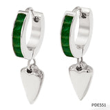 Fashion Earrings Studded With Zircon Stainless Steel – Stylish Gifts — 2