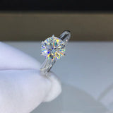 Moissanite White D Color High Clarity Ring – Stylish Gifts — 6
