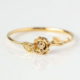 12yue Flower Birthstone Ring Copper Inlaid Zircon – Everyday Gifts — 8