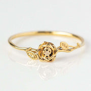 12yue Flower Birthstone Ring Copper Inlaid Zircon – Everyday Gifts — 8