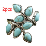 Eight Leaf Green Agate Ring Natural Style Ring – Stylish Gifts — 3