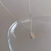 Irregular Zircon Pearl Metal Pendant For Women – Jewelry Gift Ideas — 4