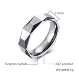 Men's All-match Rhombus 5.5MM Tungsten Steel Ring – Gifts for Him — 2