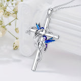 Female Hummingbird Pendant Necklace – Jewelry Gift Ideas — 6
