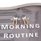Fashion Simple Alloy Diamond Crown Tooth Stud Earrings – Stylish Gifts — 1