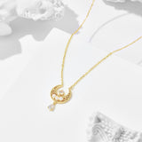 Beautiful Girl Crescent Necklace – Jewelry Gift Ideas — 4