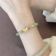 14k Gold Bow And Tian Qingyu Bracelet – Jewelry Gift Ideas — 1