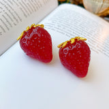Women's Fashion Red Strawberry Shape Earrings – Jewelry Gift Ideas — 5