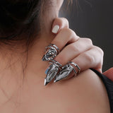 Detachable Silver Alloy Liquid Handmade Nail Ring – Beauty Gifts — 5