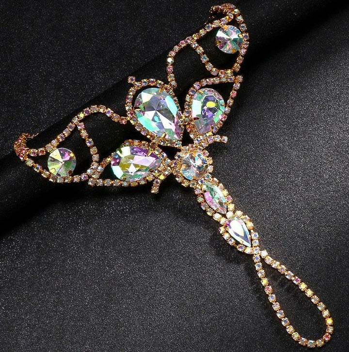 AB Colorful Crystals Mitten-type Bracelet Fashion – Stylish Gifts — 1