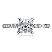 High Carbon Diamond Sapphire Green Ring – Small Gift Ideas — 12
