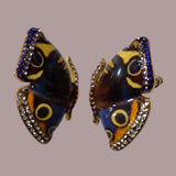 Women's Painted Epoxy Butterfly Earrings – Gifts for Her — 2