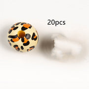 Leopard Pattern Cow Pattern Colored Wood Beads – Stylish Gifts — 10