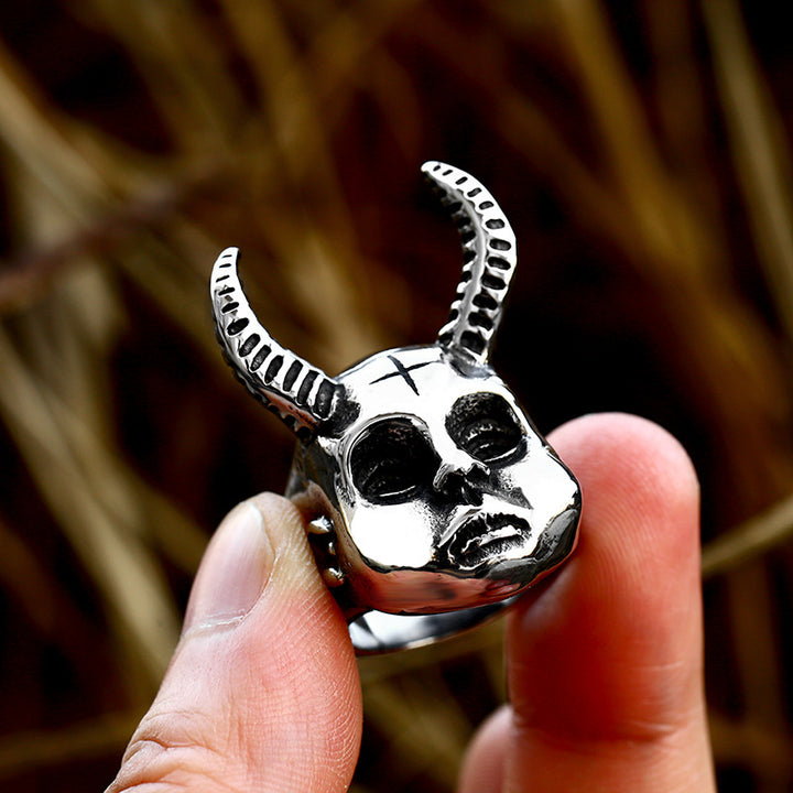 Stainless Steel Animal Skull Ring – Unique Gift Ideas — 1