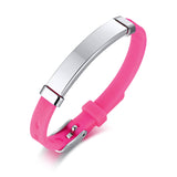 Fashion Engravable Silicone Stainless Steel Bracelet – Stylish Gifts — 6
