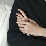 S999 Pure Silver Glacier Couples Openings Couple Rings – Stylish Gifts — 8