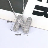 26 English Letter Necklace Female Copper Inlaid – Jewelry Gift Ideas — 17