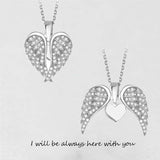 Angel Wings Heart Pendant Necklace Women – Jewelry Gift Ideas — 14
