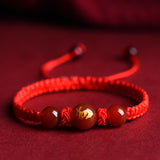 Zodiac Red Rope Bracelet Natural Red Agate – Jewelry Gift Ideas — 15