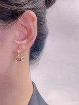 Copper Alloy Zircon Earrings Alphabet – Special Occasion Gifts — 2