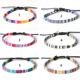 Boho Rainbow Anklet Hand Woven Love – Gifts for Couples — 18