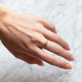 12yue Flower Birthstone Ring Copper Inlaid Zircon – Everyday Gifts — 6