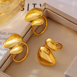 Geometric Irregular Smooth Opening Ring – Gift Ideas — 1